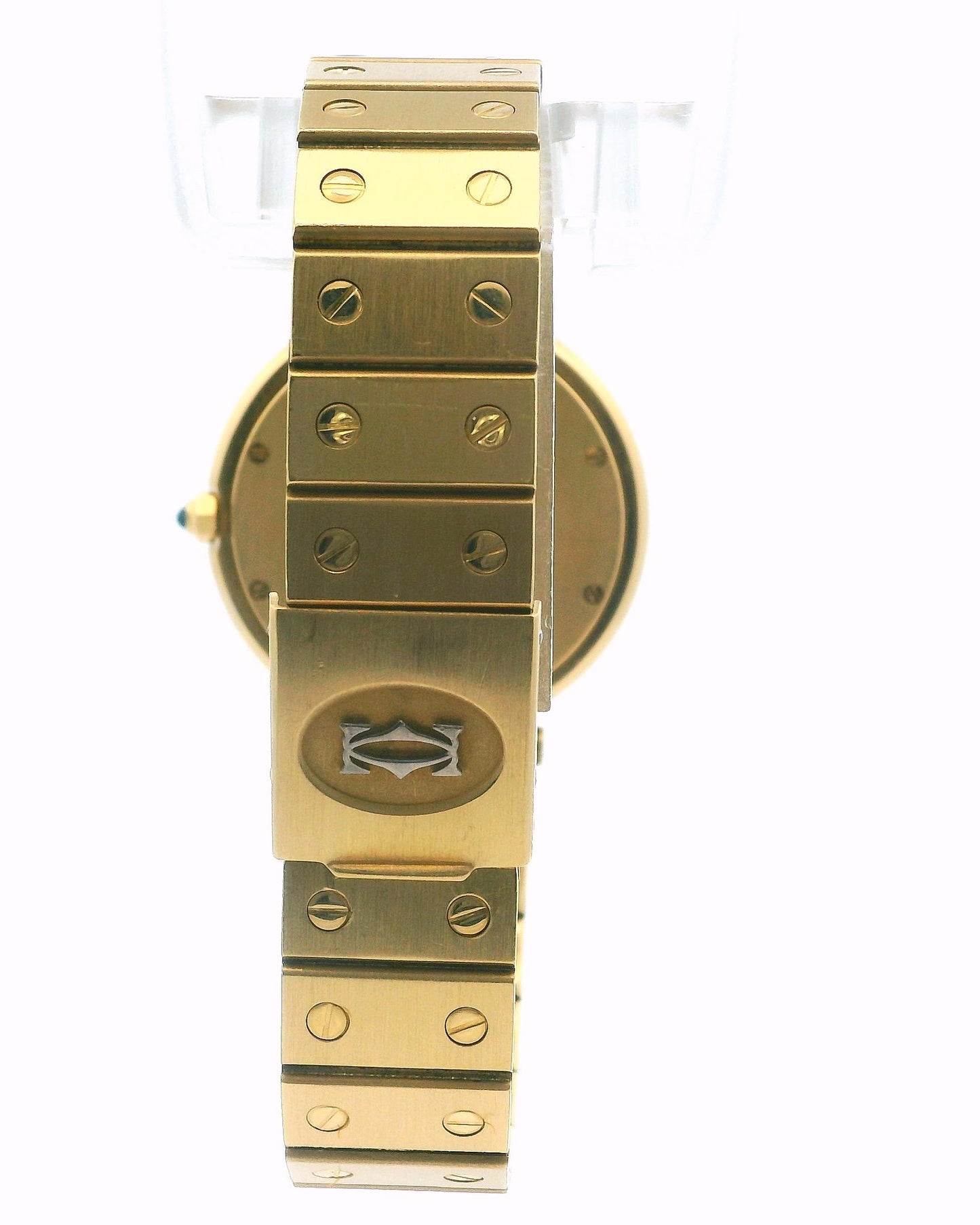 Cartier Santos Vendome 81914 Large 18k Yellow Gold Ghost Dial