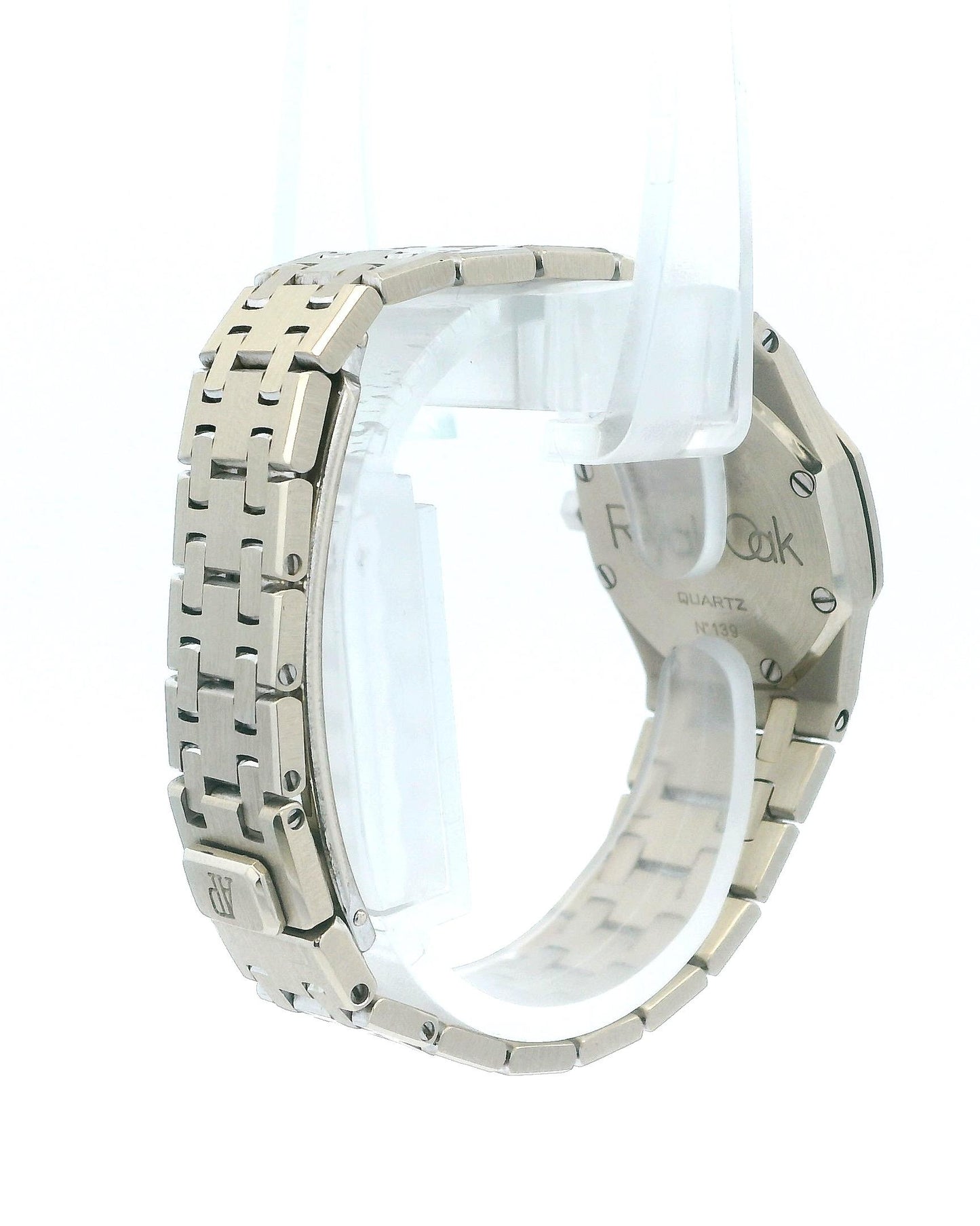 Audemars Piguet Royal Oak 18K White Gold Coral Diamond Dial Ladies Watch