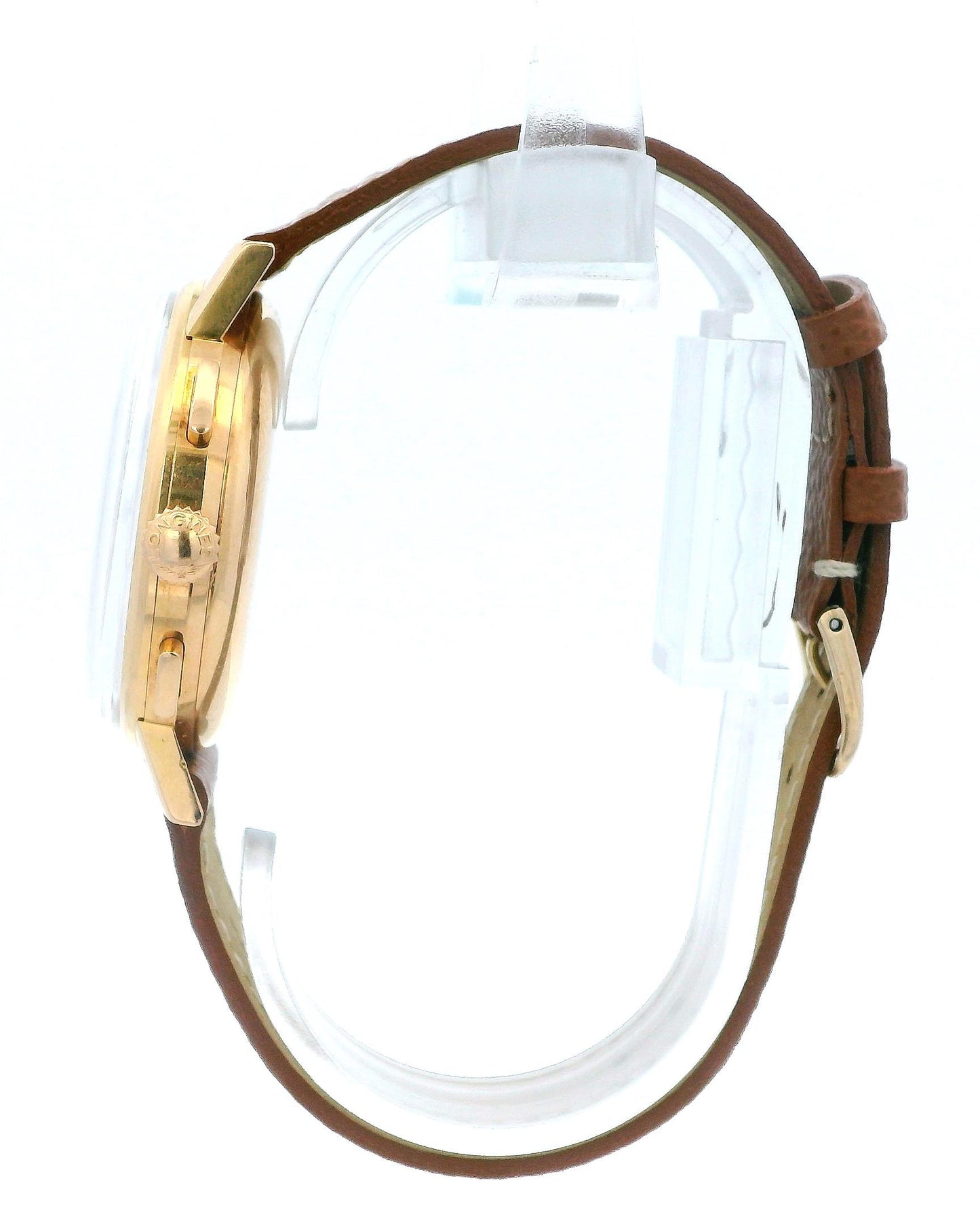 Longines 18K Rose Gold Manual Wind Chronograph Vintage Watch