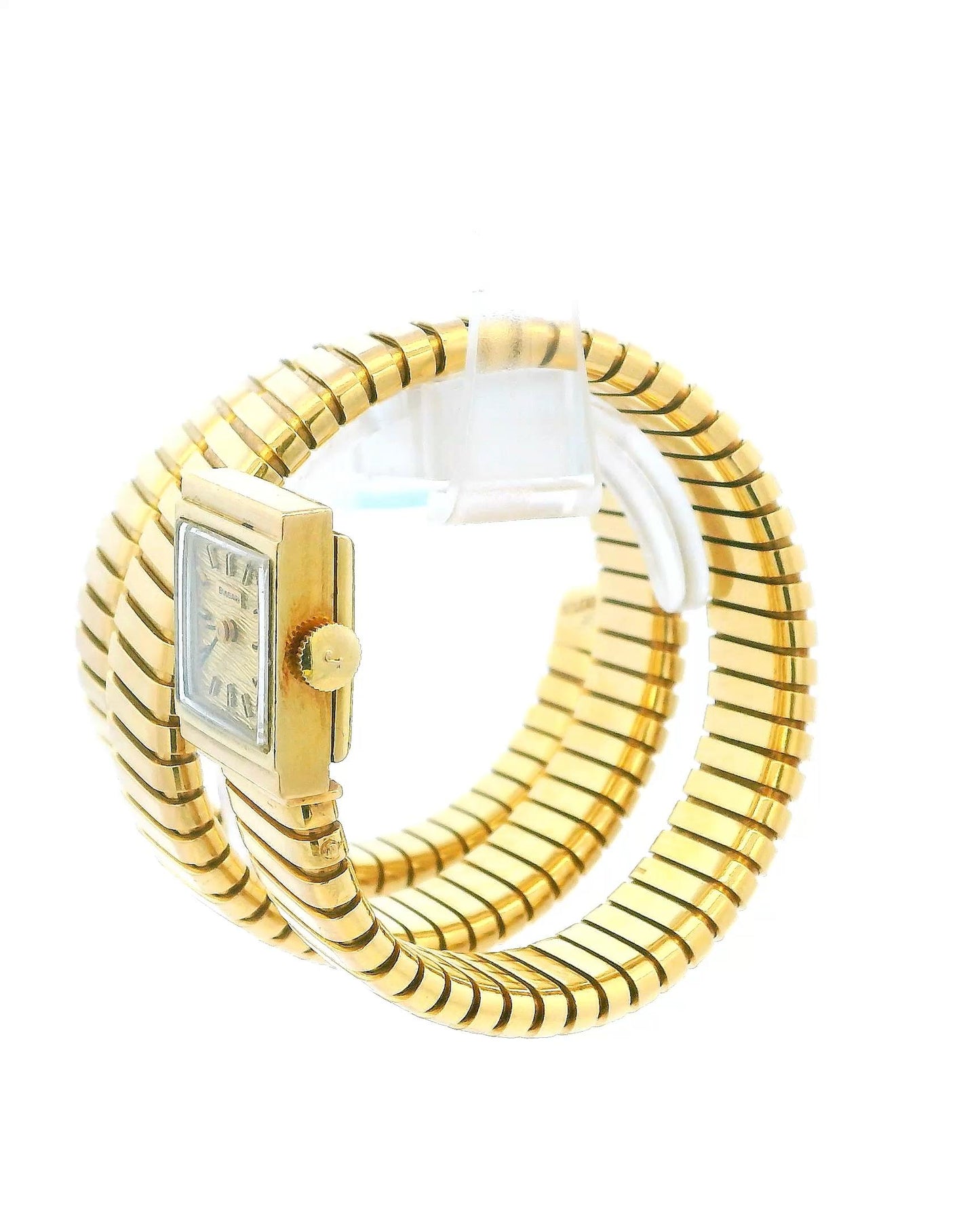 Bvlgari Tubogas 18K yellow gold case and bracelet vintage watch