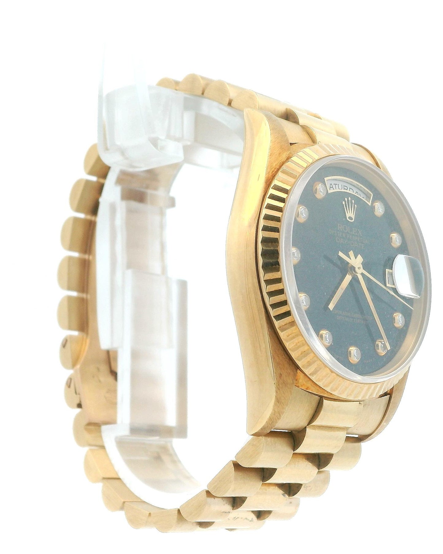 Rolex Day Date 18238 18K Yellow Gold Aventurine "pinball" Dial Watch