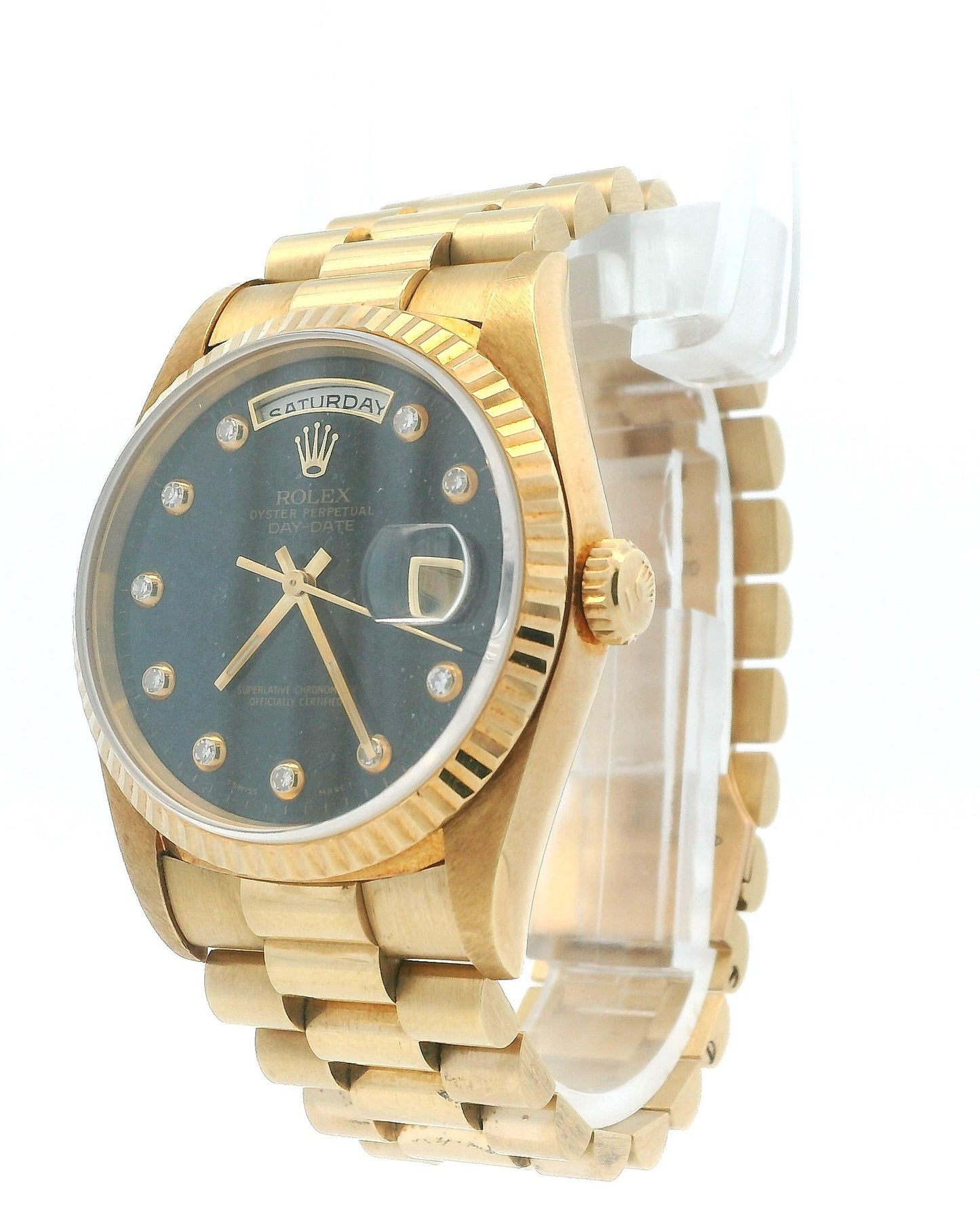 Rolex Day Date 18238 18K Yellow Gold Aventurine "pinball" Dial Watch