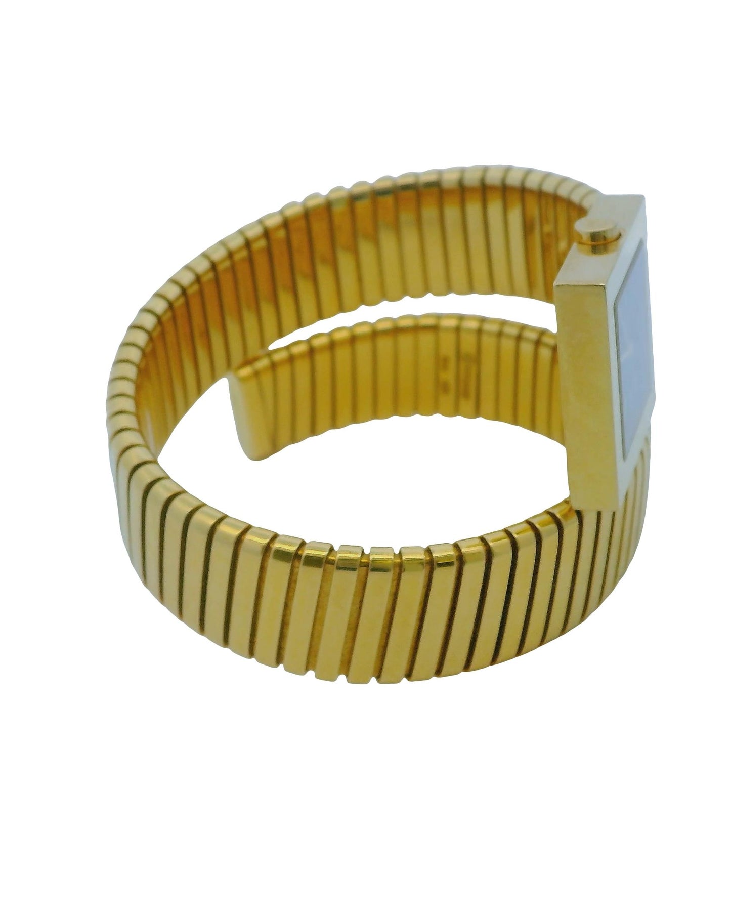 Bvlgari Tubogas SQ221TG Quadratto 18k Yellow Gold Vintage Watch