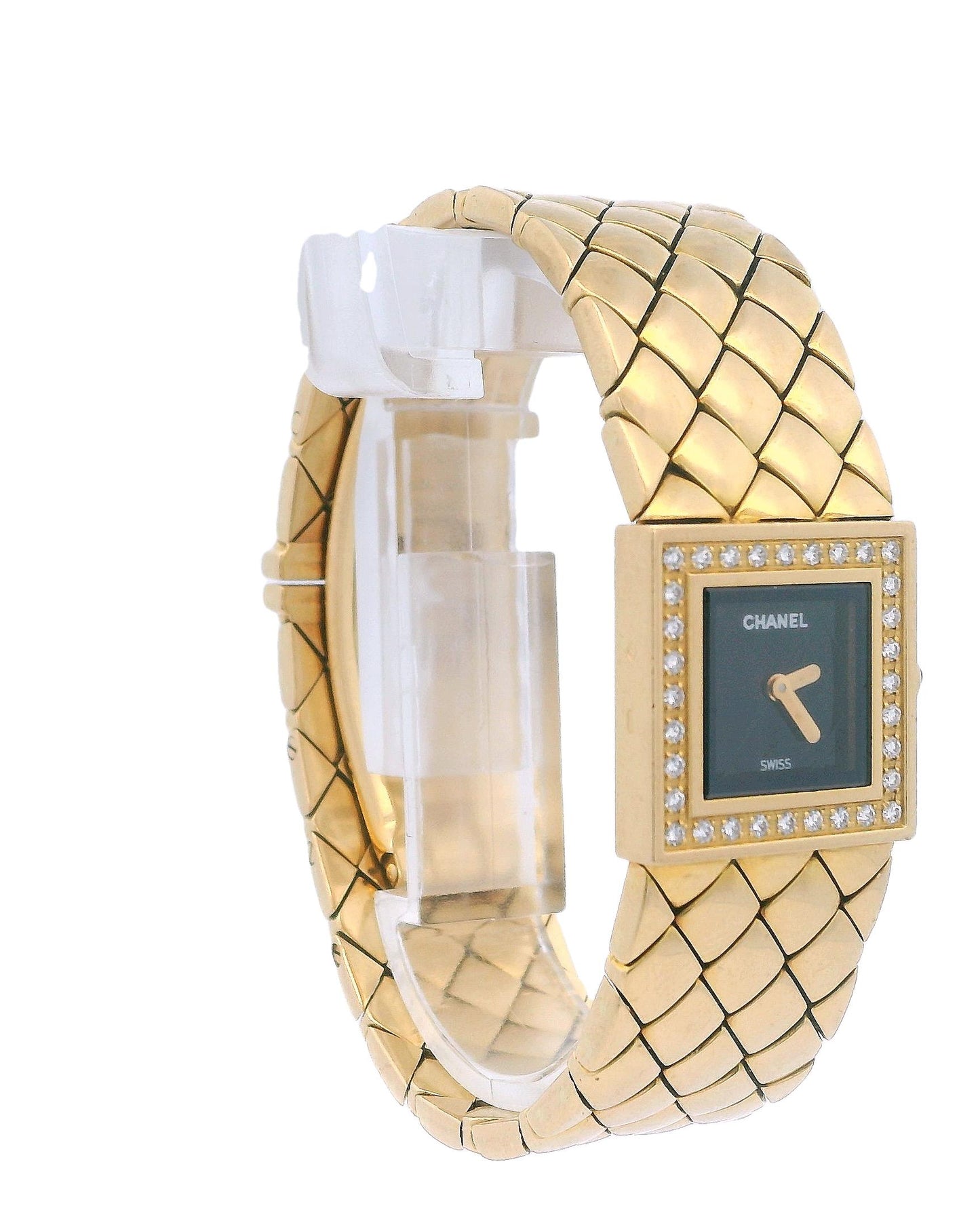 Chanel Matellasse Diamond Bezel 18K Yellow Gold Ladies Watch