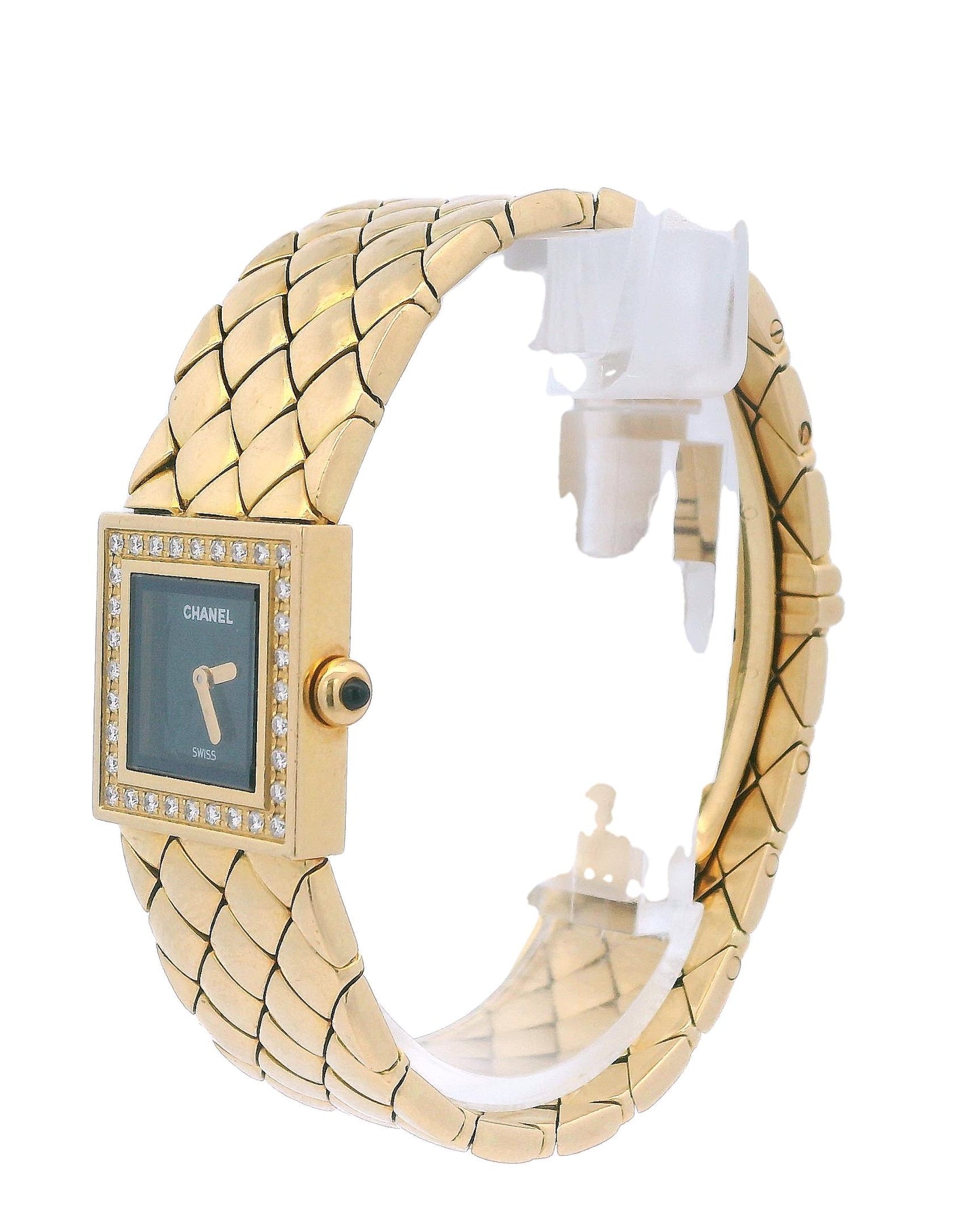Chanel Matellasse Diamond Bezel 18K Yellow Gold Ladies Watch