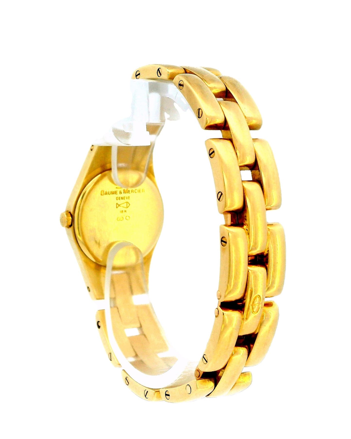 Baume & Mercier 18K Yellow Gold MOP Dial & Arabic Numeral Bezel