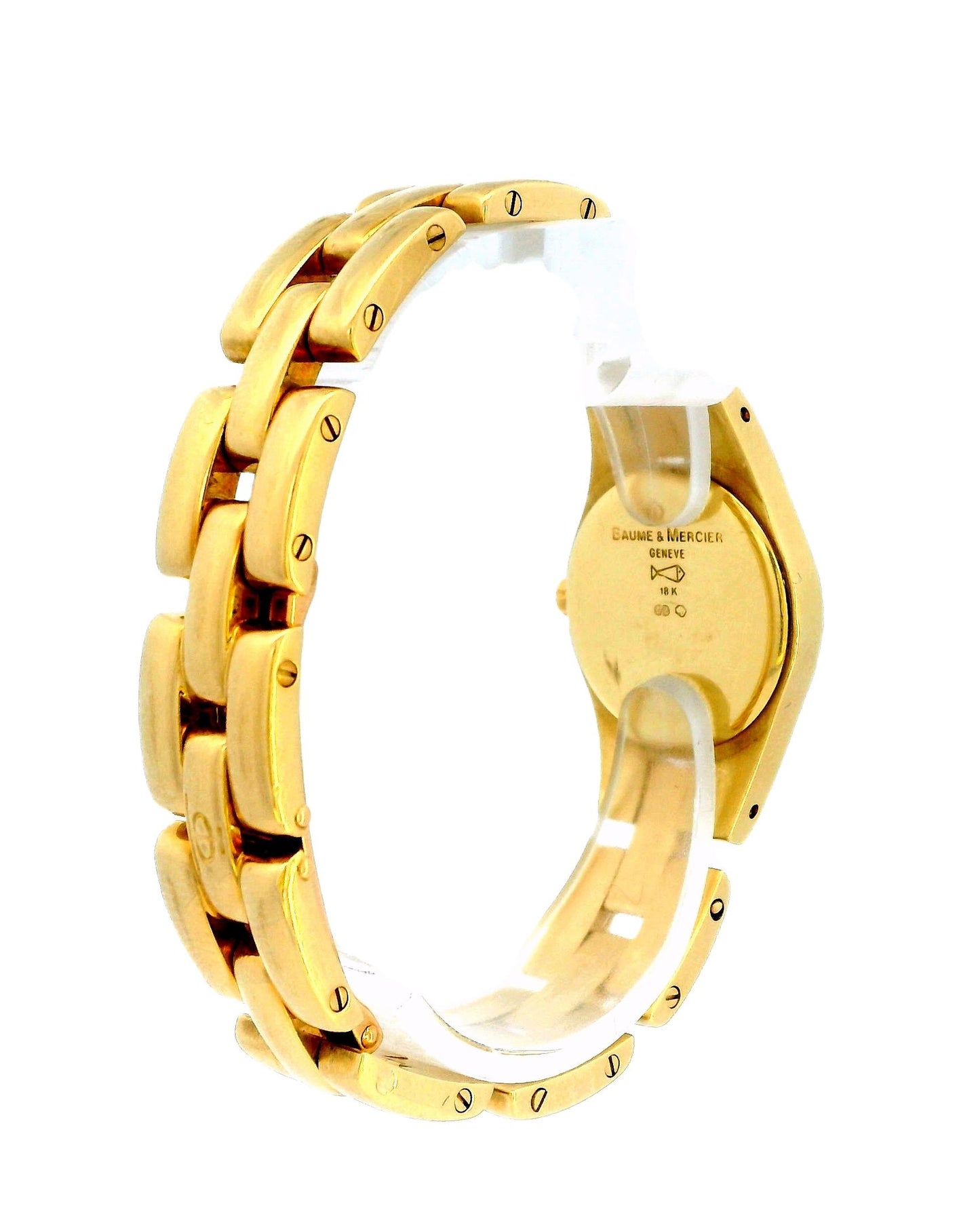 Baume & Mercier 18K Yellow Gold MOP Dial & Arabic Numeral Bezel