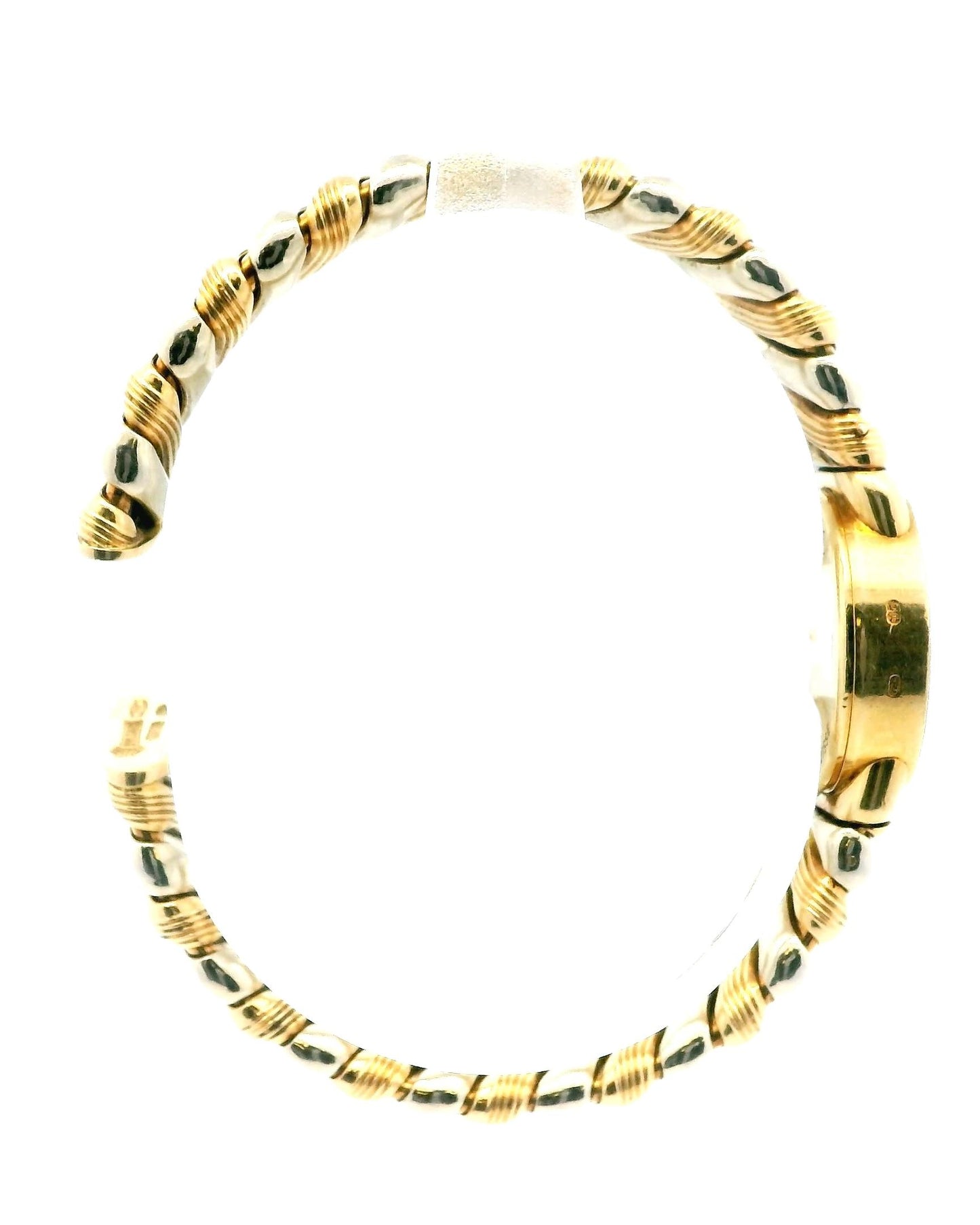 Bvlgari Tubogas BB19 2T 18K Yellow & White Gold Ladies Watch