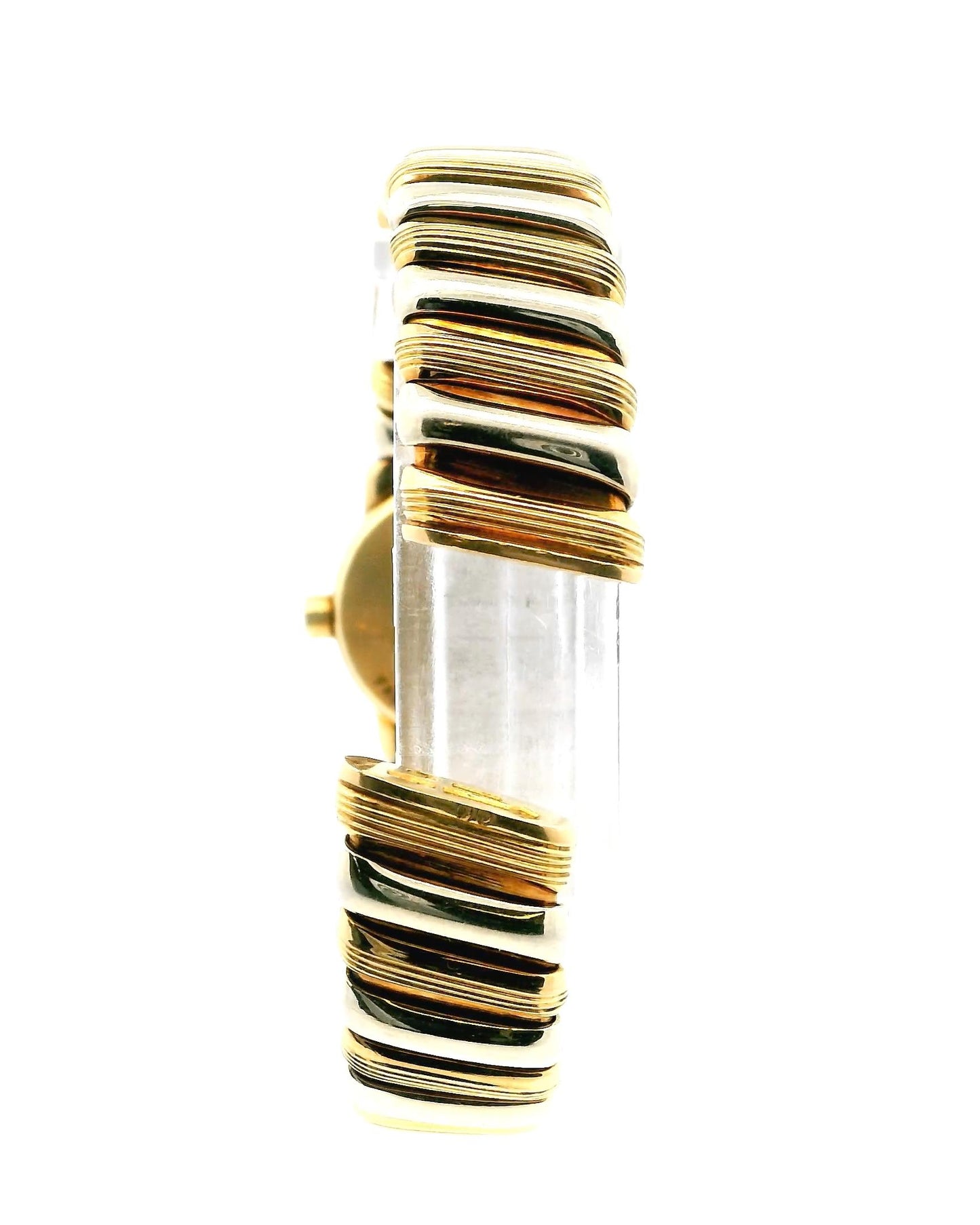 Bvlgari Tubogas BB19 2T 18K Yellow & White Gold Ladies Watch