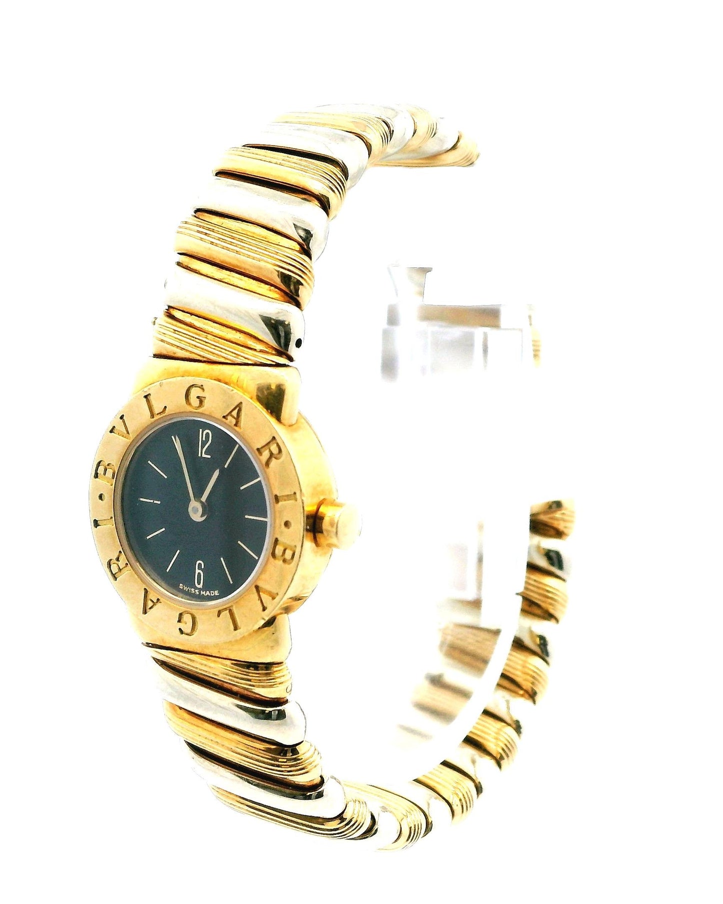 Bvlgari Tubogas BB19 2T 18K Yellow & White Gold Ladies Watch
