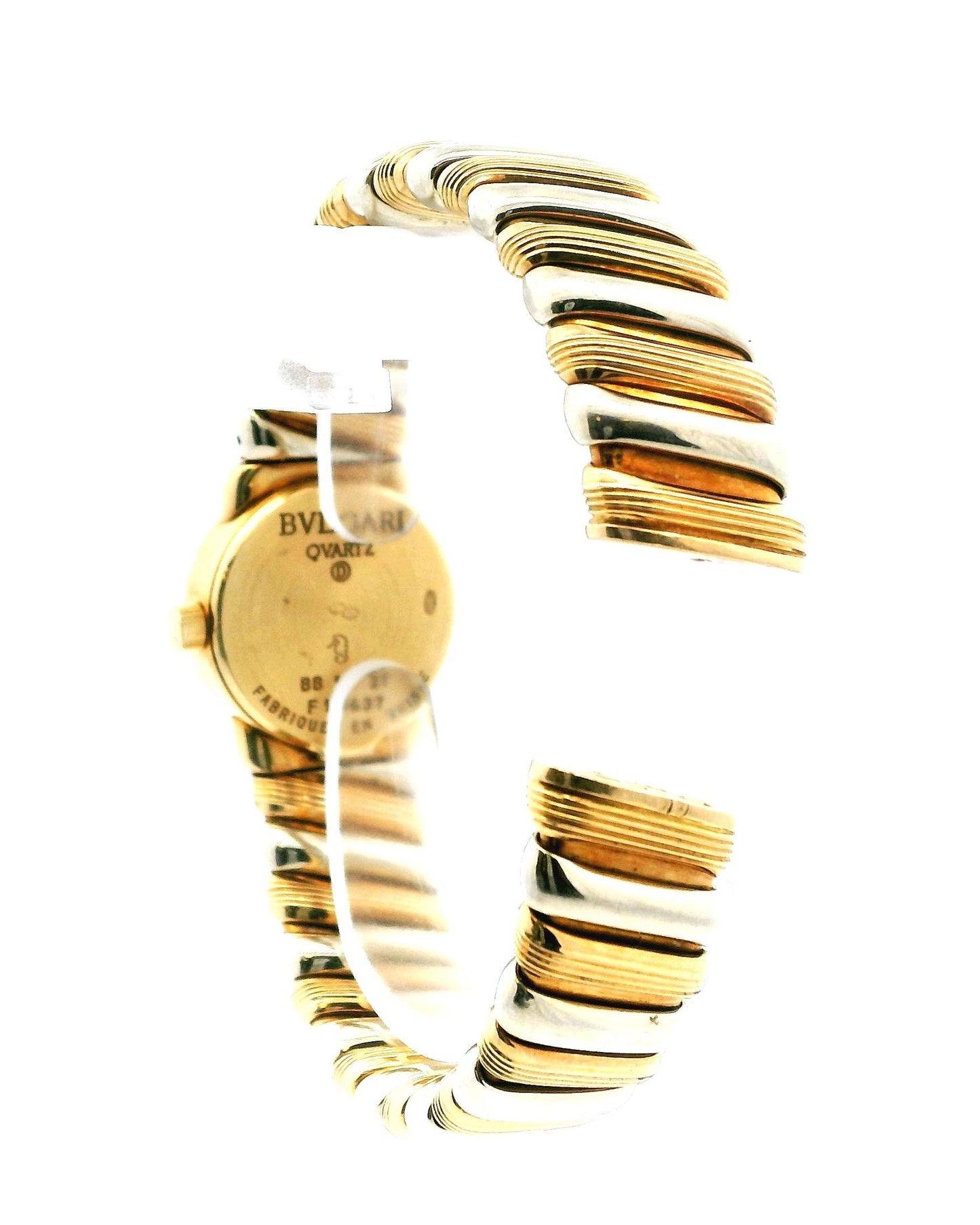 Bvlgari Tubogas BB19 2T 18K Yellow & White Gold Ladies Watch