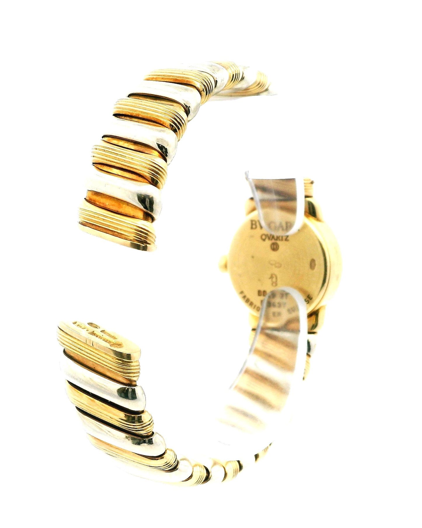 Bvlgari Tubogas BB19 2T 18K Yellow & White Gold Ladies Watch