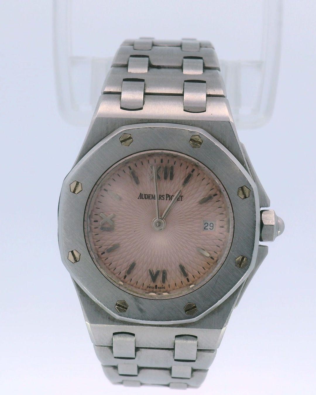 Audemars Piguet Offshore 67150ST Pink Dial Stainless Steel W/Papers Ladies Watch