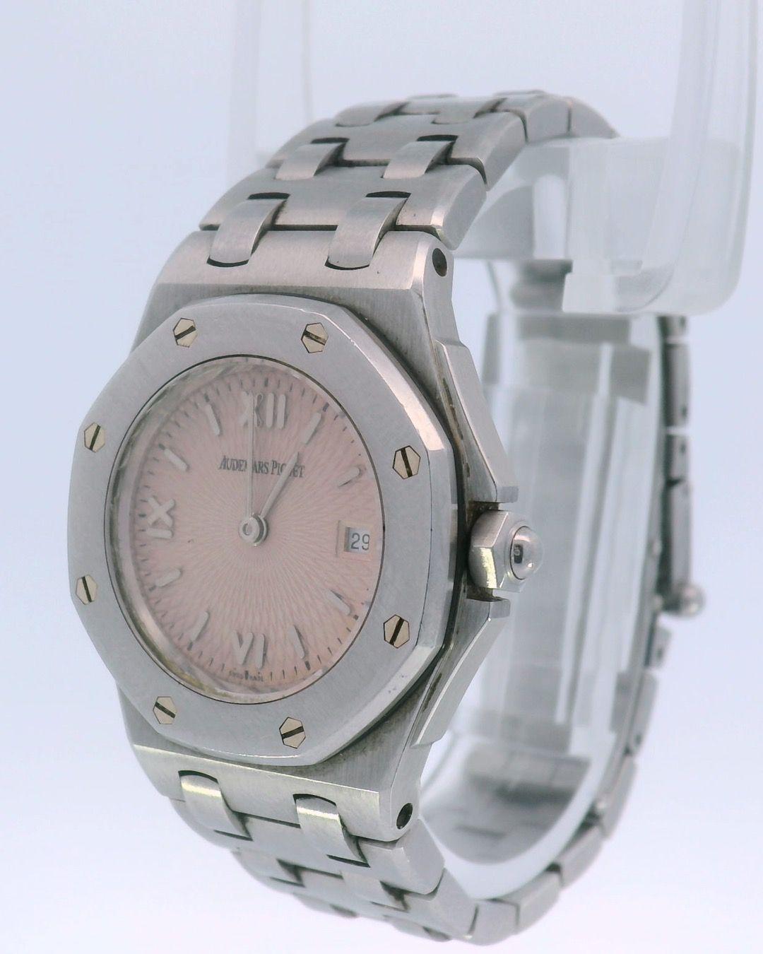 Audemars Piguet Offshore 67150ST Pink Dial Stainless Steel W/Papers Ladies Watch