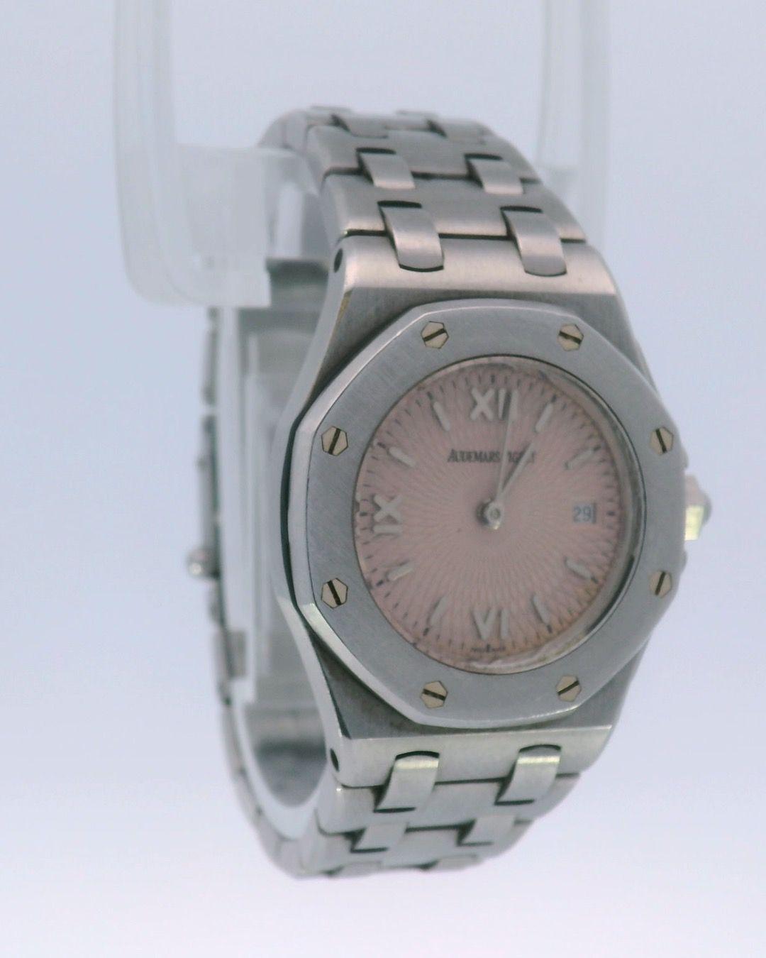 Audemars Piguet Offshore 67150ST Pink Dial Stainless Steel W/Papers Ladies Watch