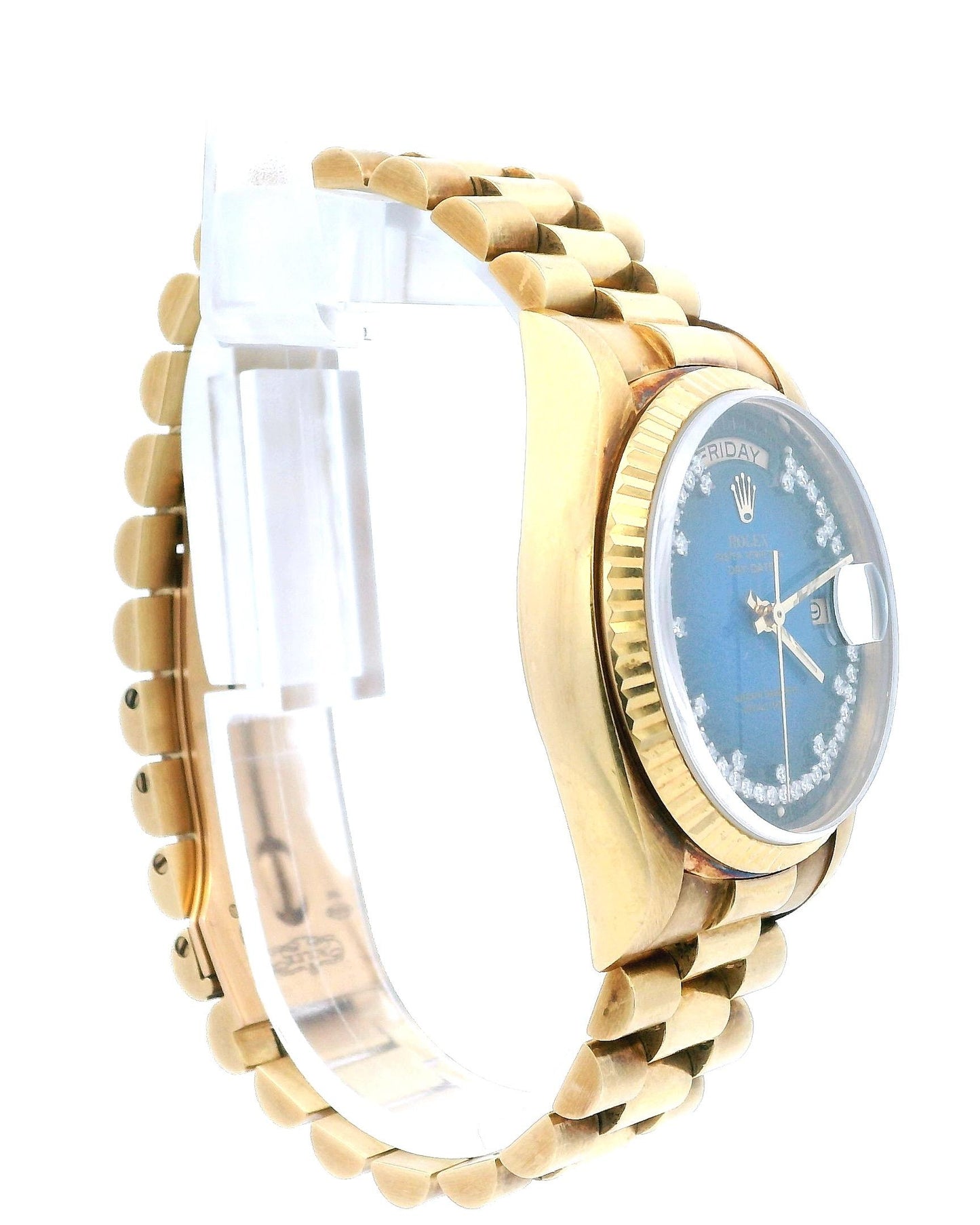 Rolex Day-Date 18038 Blue String Diamond Dial
