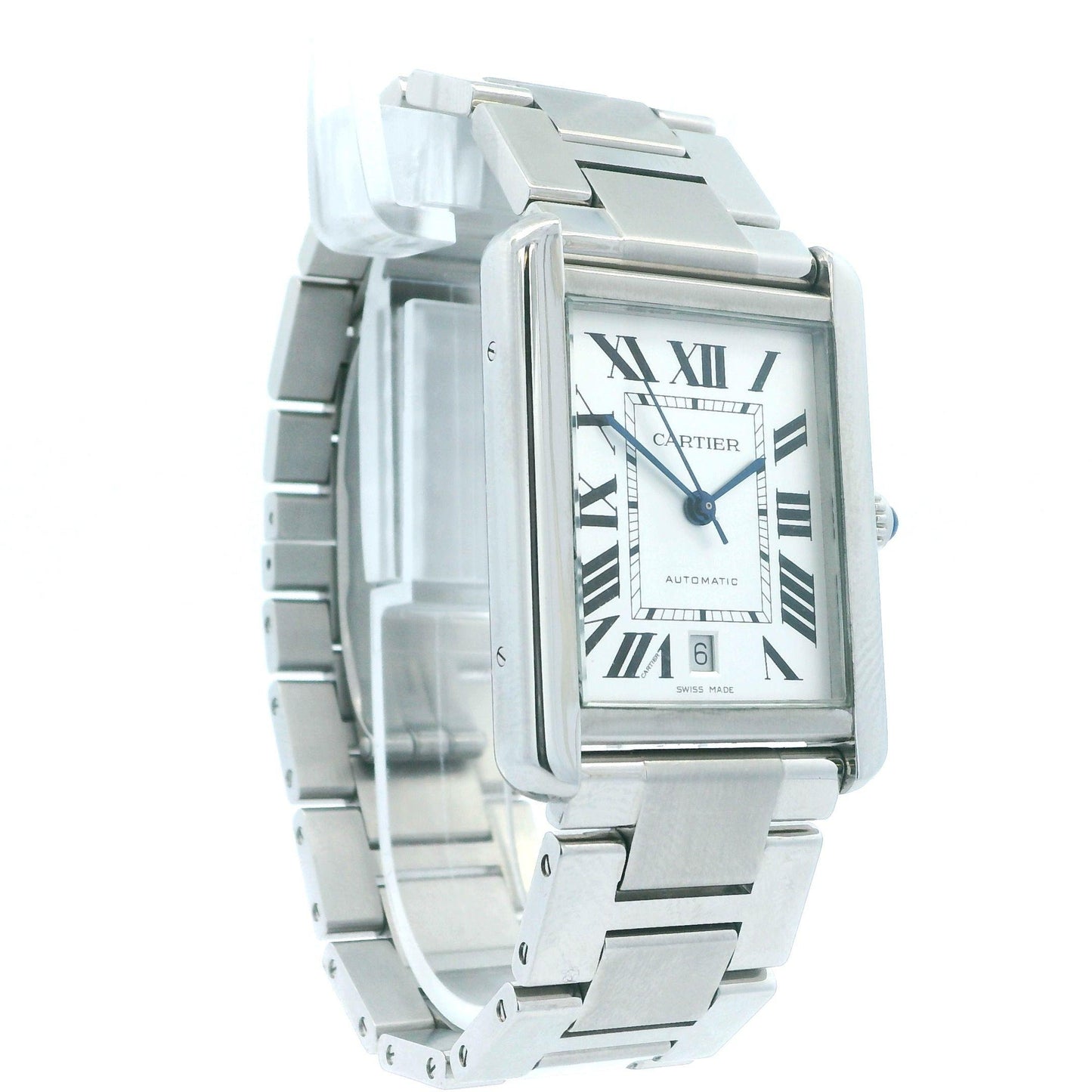 Cartier Tank Solo XL W5200028/3800 Stainless Steel Watch Box Papers(Pre-Owned)
