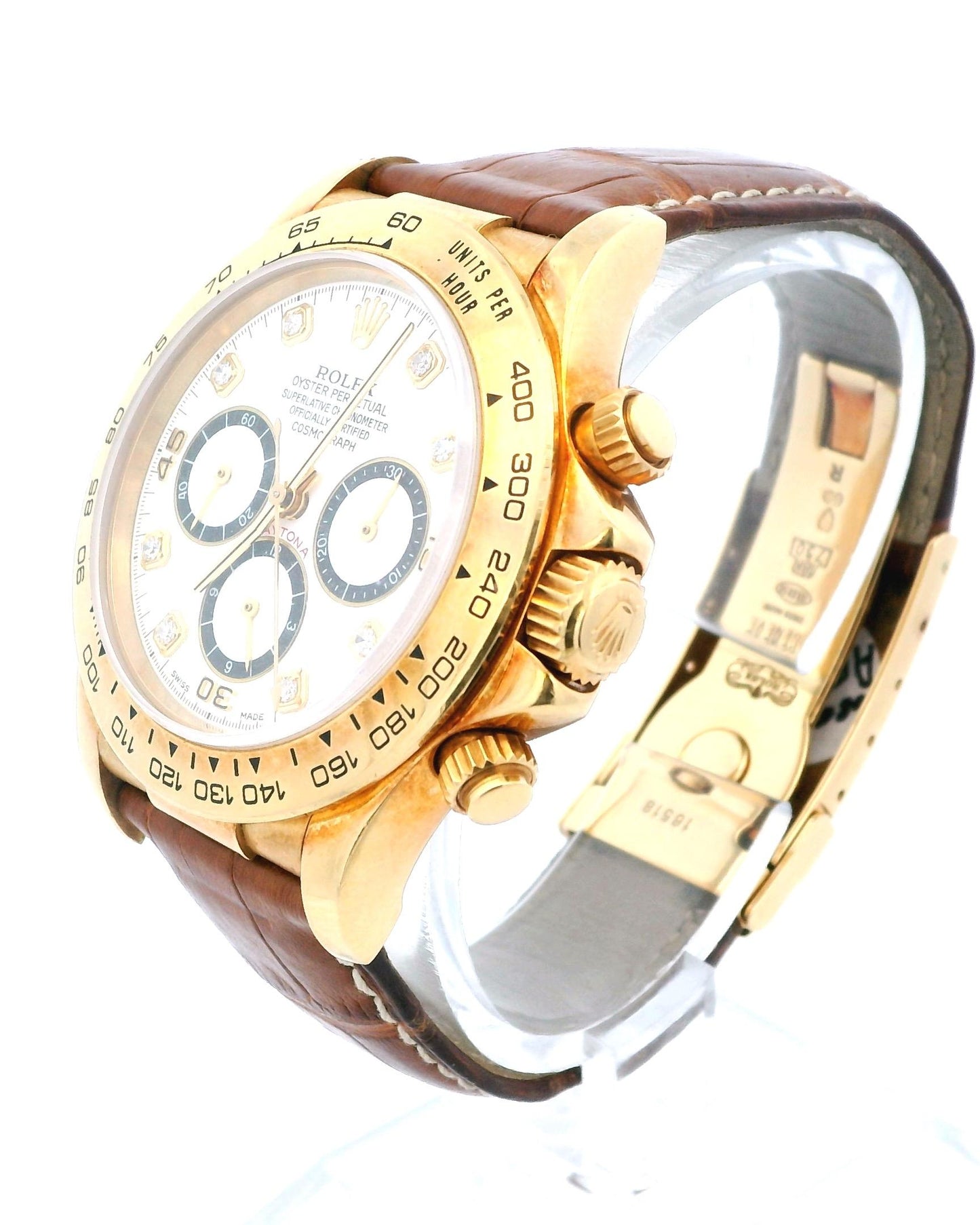 Rolex 'Zenith' Daytona 16518 Diamond Dial Watch