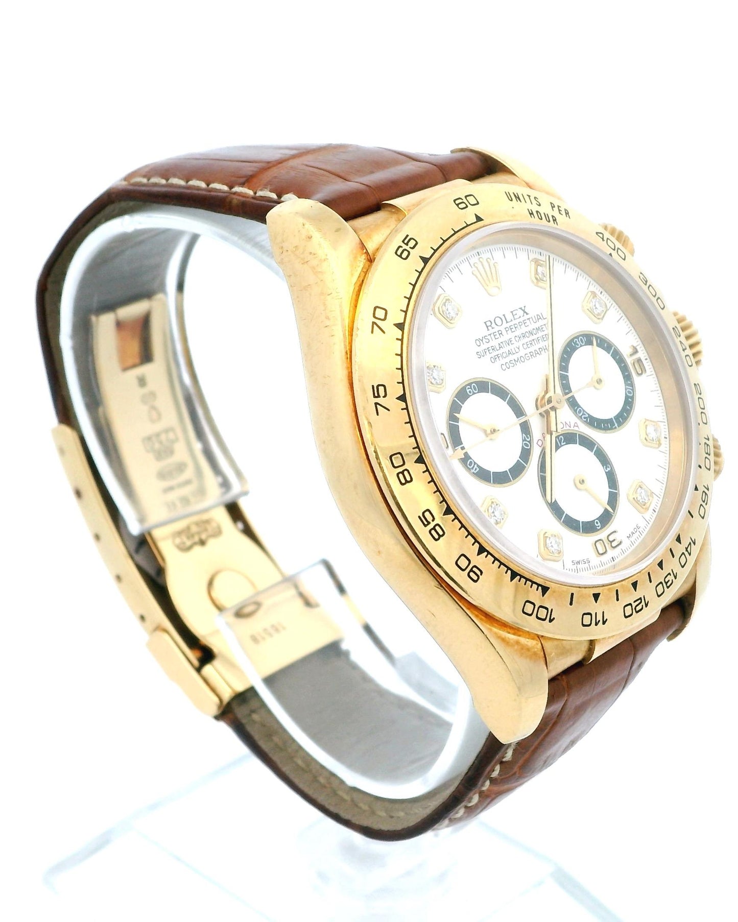 Rolex 'Zenith' Daytona 16518 Diamond Dial Watch