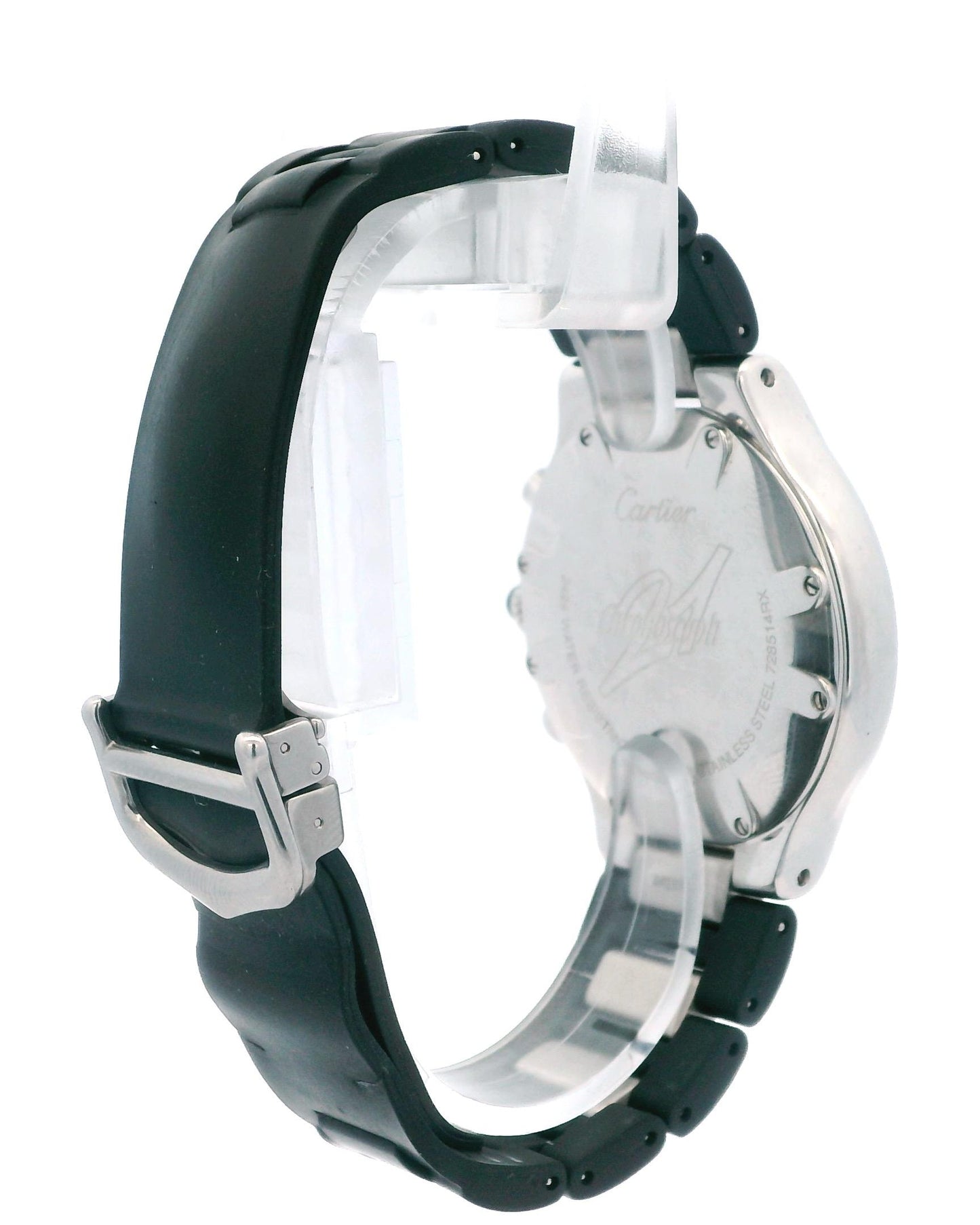 Cartier 21 Chronoscaph Stainless Steel & Rubber Watch