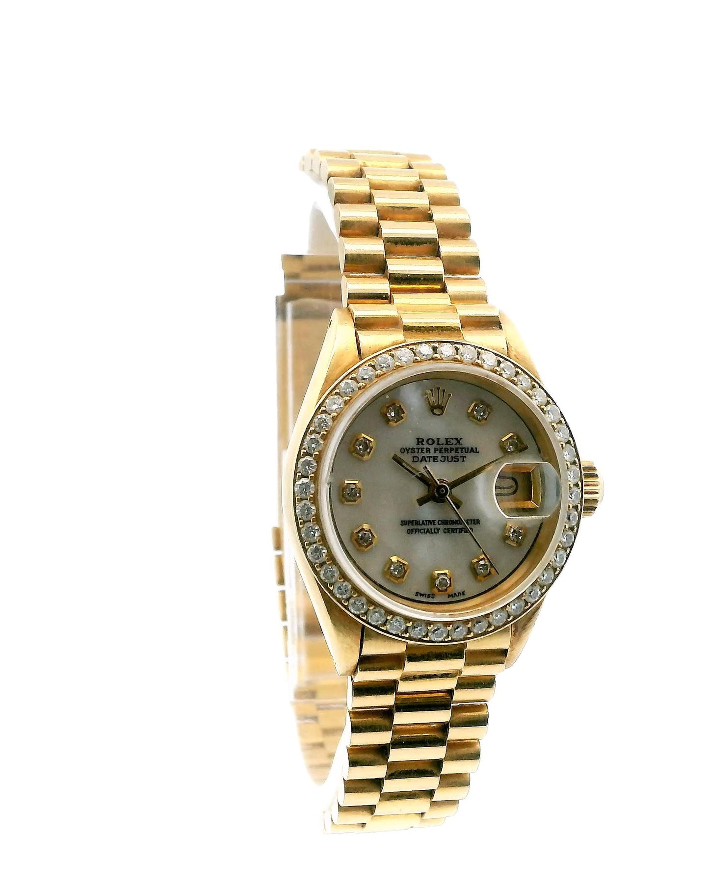Rolex Datejust 6917 Custom-Diamond MOP & Bezel Dial Watch