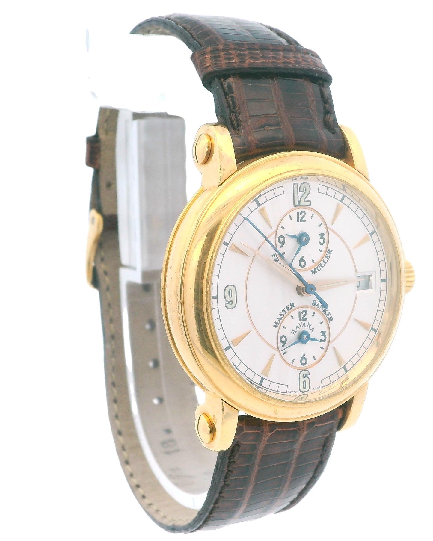 Franck Muller Master Banker 18k Yellow Gold Triple Time Zone