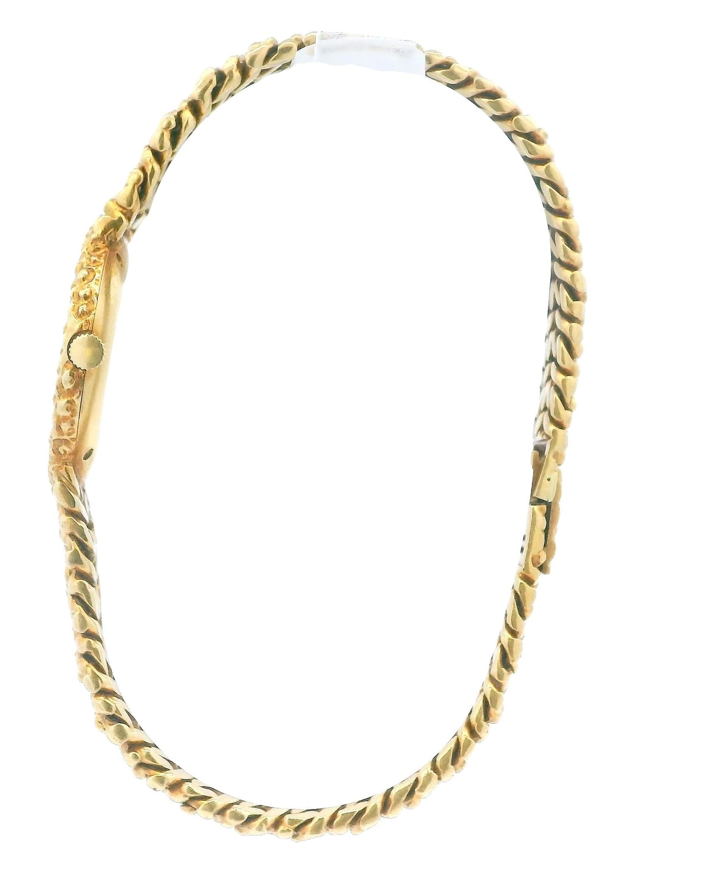 Piaget 9040N17 18K Yellow Gold Blue Dial Nugget Bracelet Ladies Watch