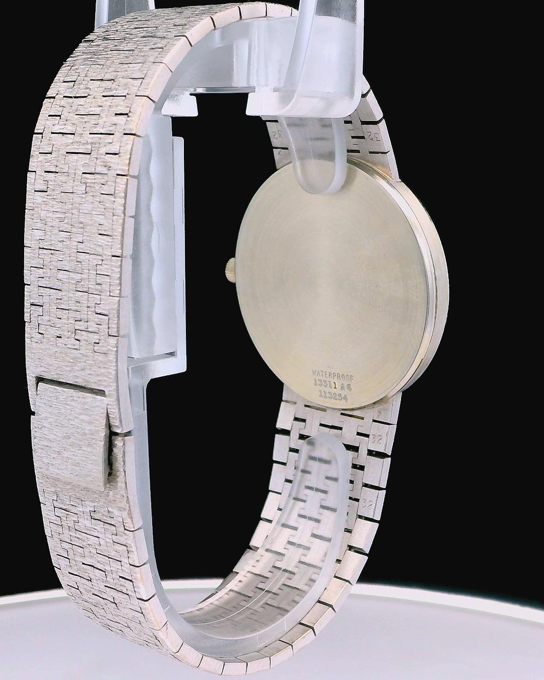 Piaget 13311A6 Large White Gold Florentine Dial & Bracelet Pattern
