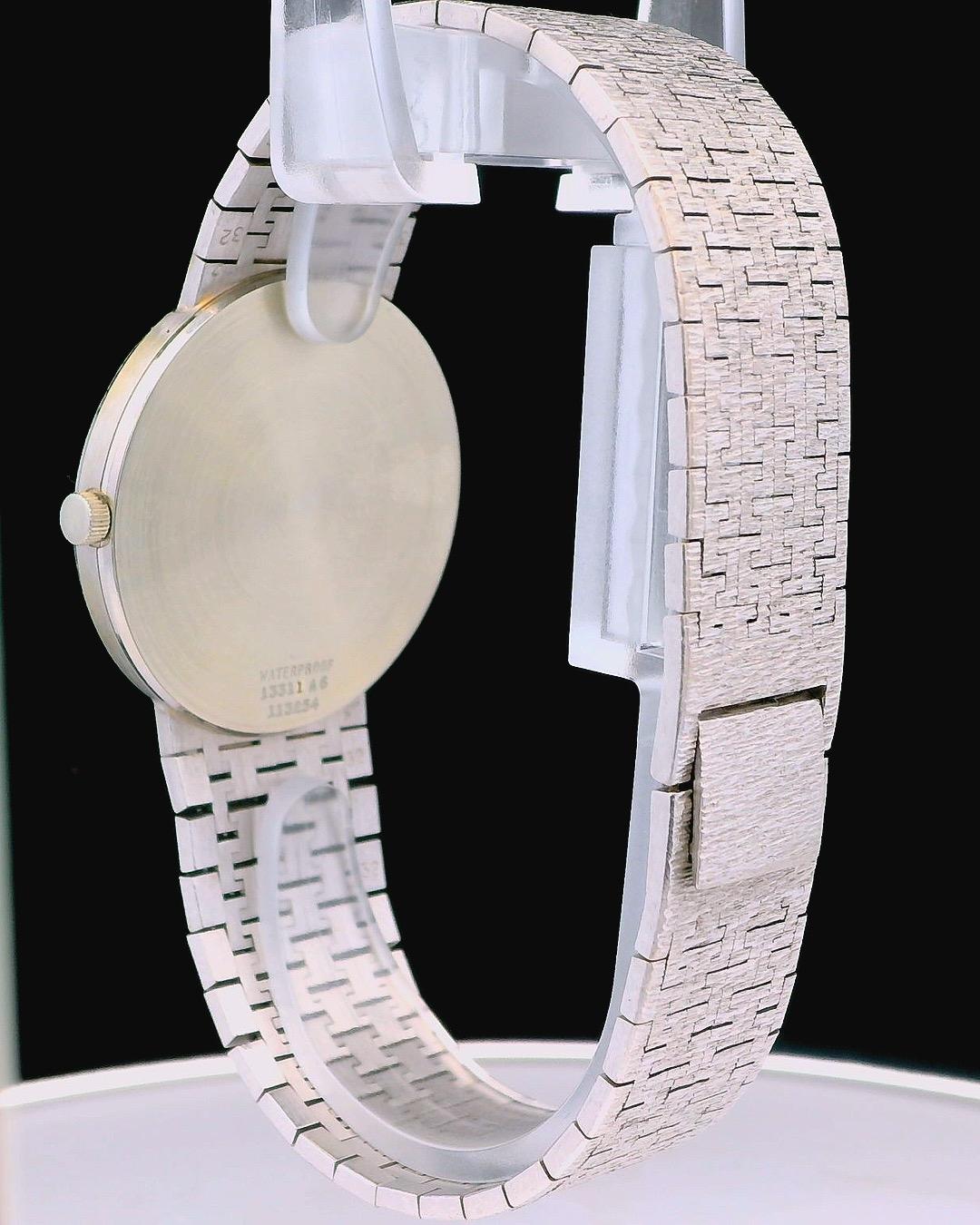 Piaget 13311A6 Large White Gold Florentine Dial & Bracelet Pattern