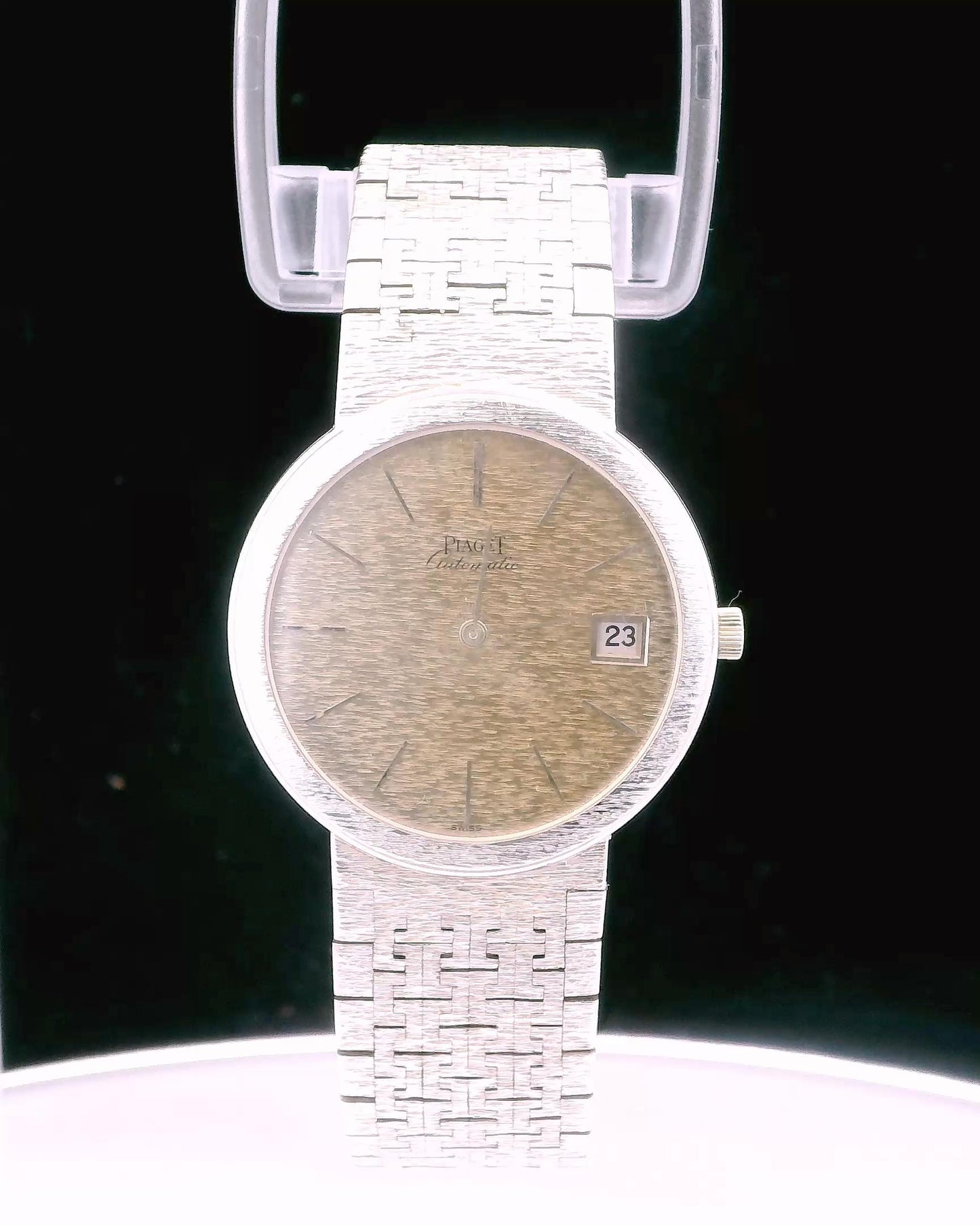 Piaget 13311A6 Large White Gold Florentine Dial & Bracelet Pattern