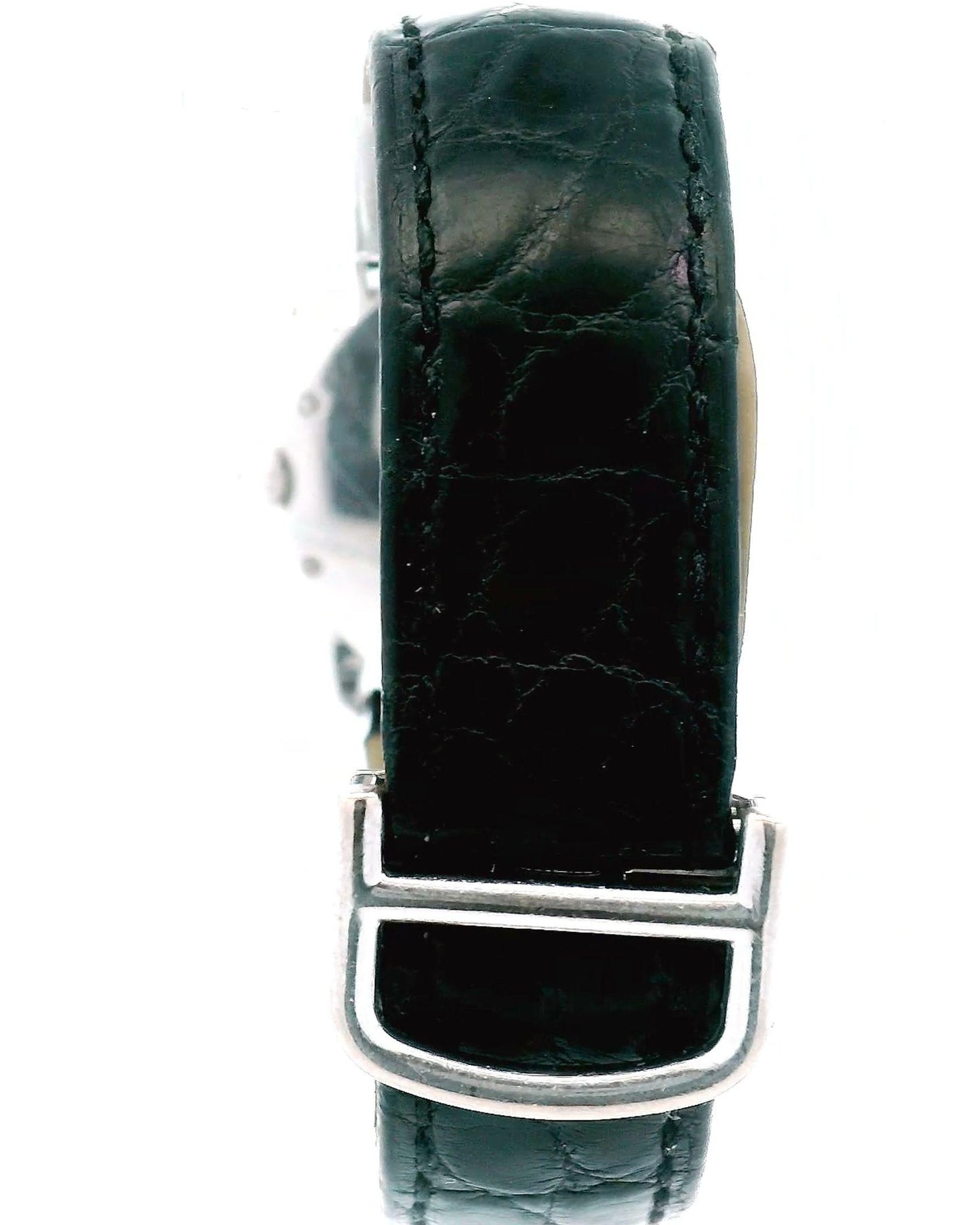 Ronde Louis Cartier 18K White Gold & Diamond Bezel W/ Service Papers(Pre-Owned)