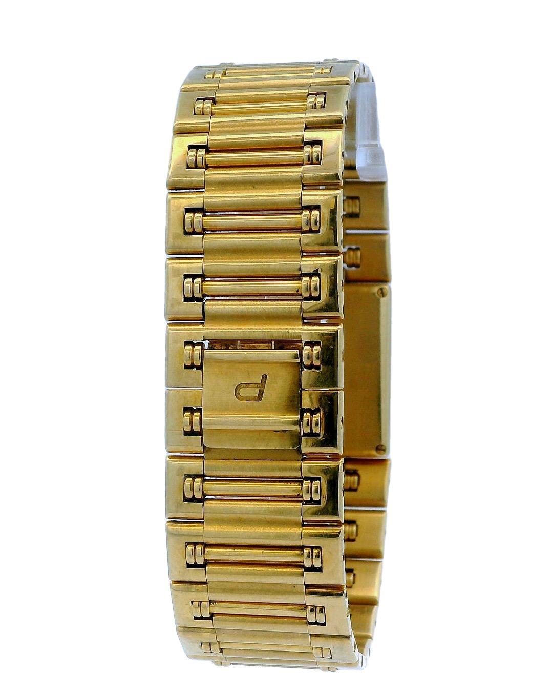 Piaget Dancer 80327K81 18K Gold Onyx Diamond Dial Quartz Watch