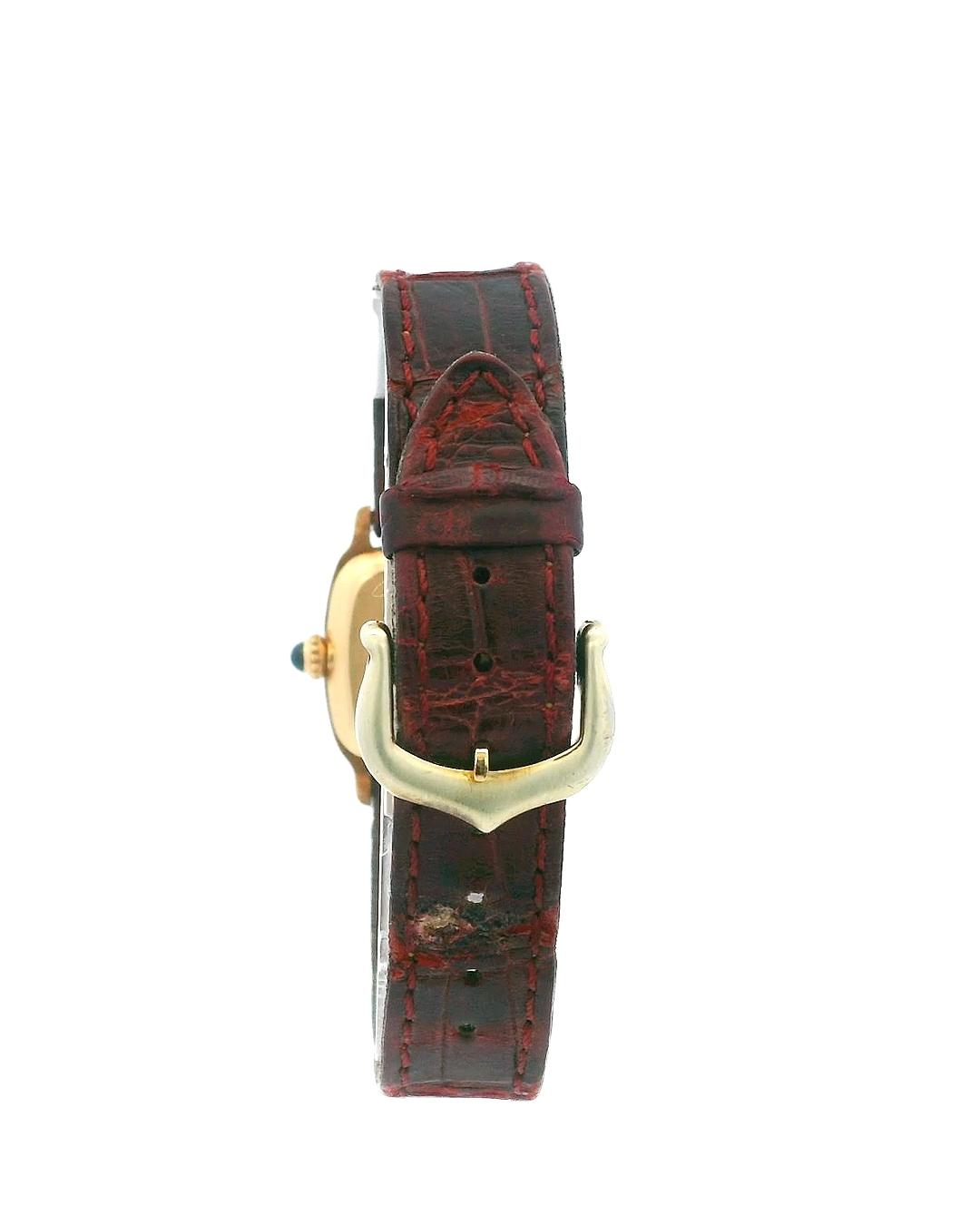 Cartier Paris 7825 18K Yellow Gold Mechanical Vintage Watch