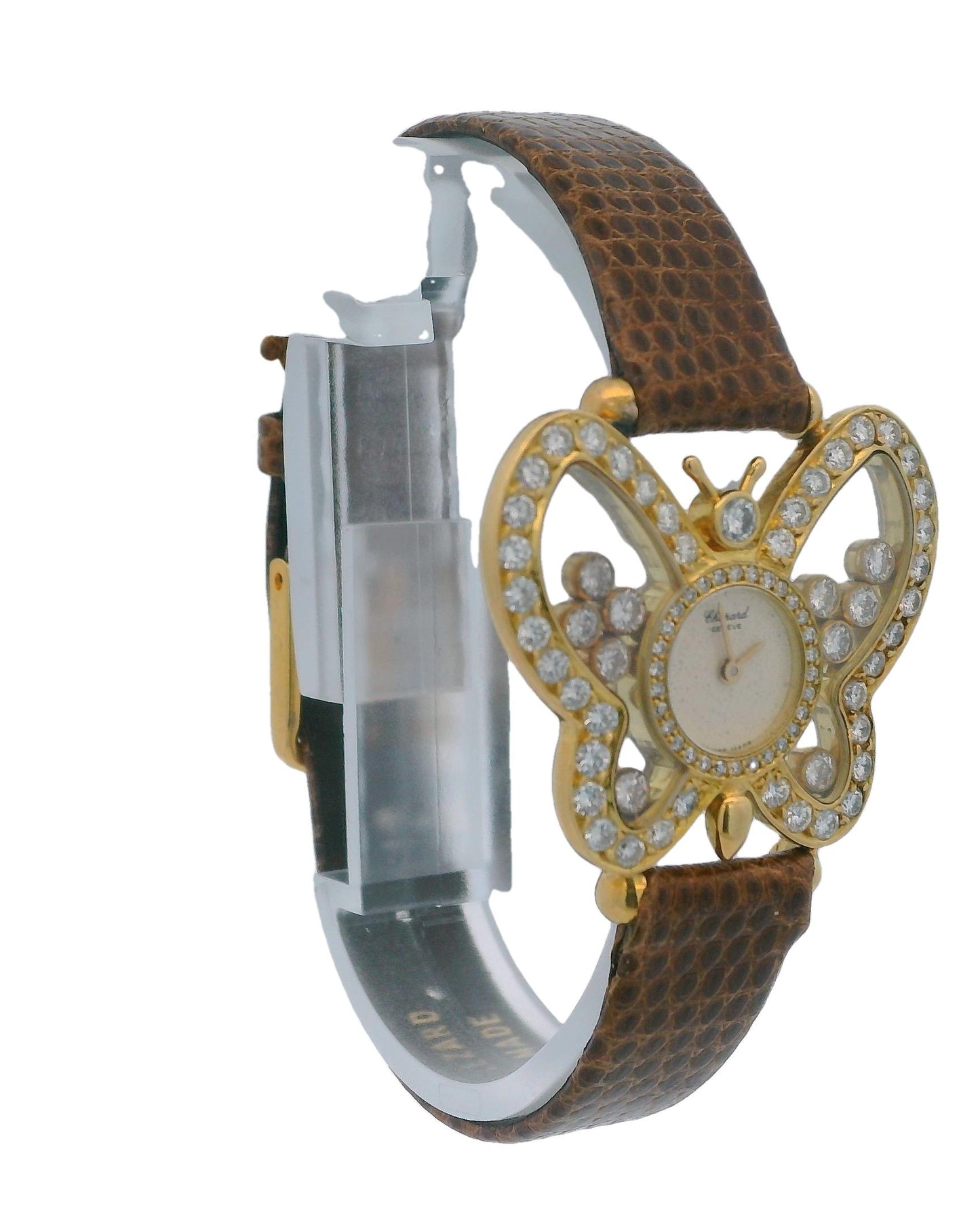 Chopard Happy Diamonds Happy Butterfly 18K Yellow Gold Ladies Watch
