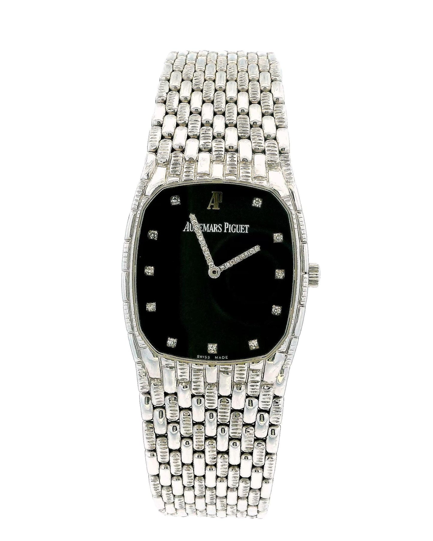 Audemars Piguet 4126 Diamond Black Dial 18K White Gold.