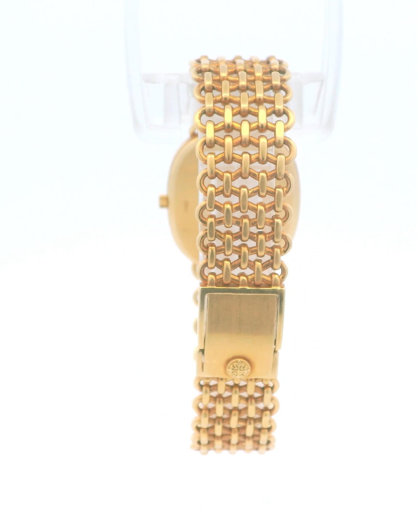 Patek Philippe Ellipse 3778/2 18K Yellow Gold Blue Dial Mesh Bracelet Watch