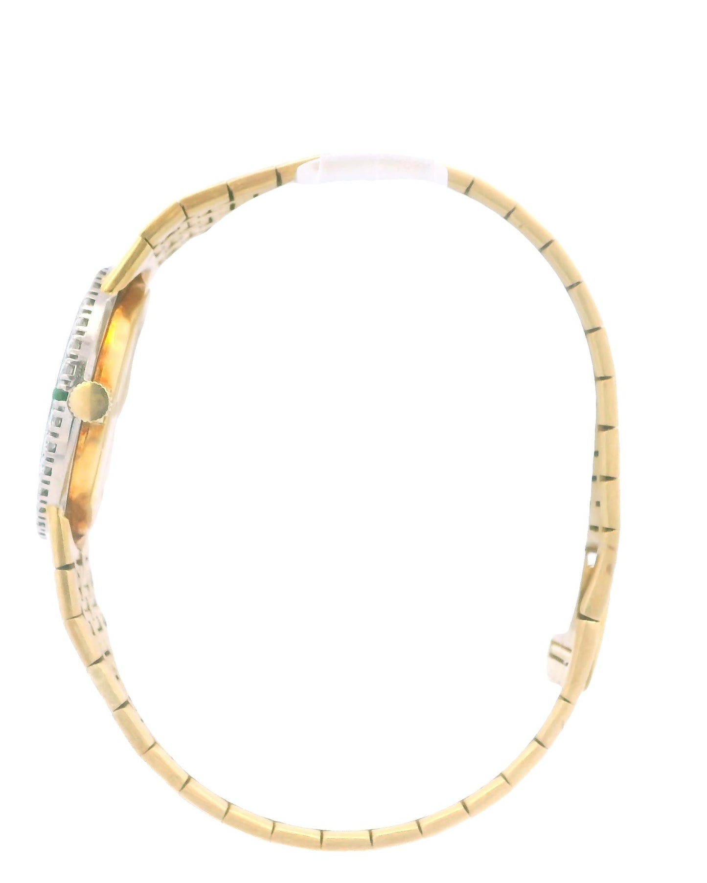 Piaget Turquoise Dial & Diamond Bezel with Emerald 18K Yellow Gold Ladies Watch