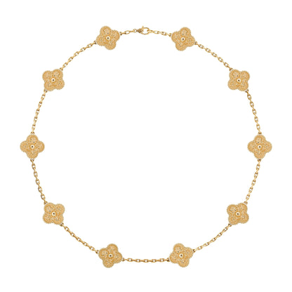 Van Cleef & Arpels Vintage Alhambra necklace, 10 motifs Necklace
