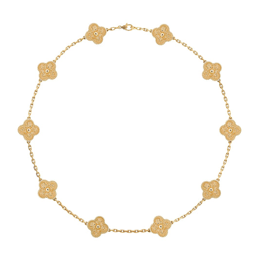 Van Cleef & Arpels Vintage Alhambra necklace, 10 motifs Necklace
