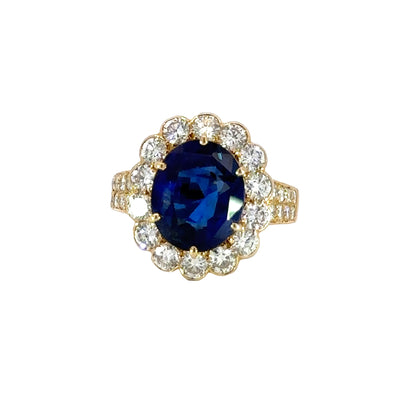 Van Cleef & Arpels Burma Sapphire 6.23 Ct Ring W/Certificates