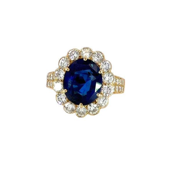 Van Cleef & Arpels Burma Sapphire 6.23 Ct Ring W/Certificates