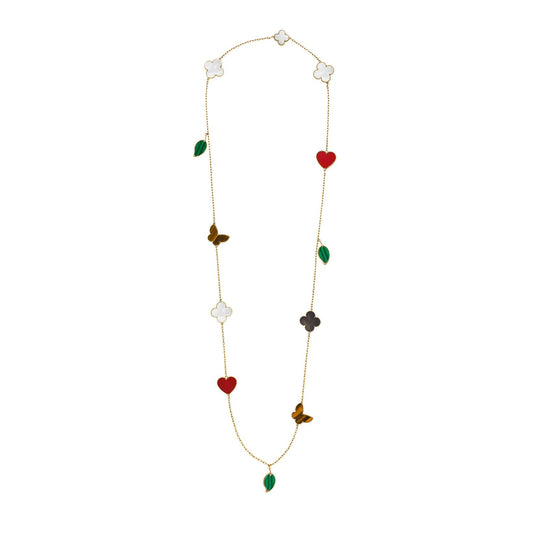 Van Cleef & Arpels Lucky Alhambra long necklace, 12 motifs