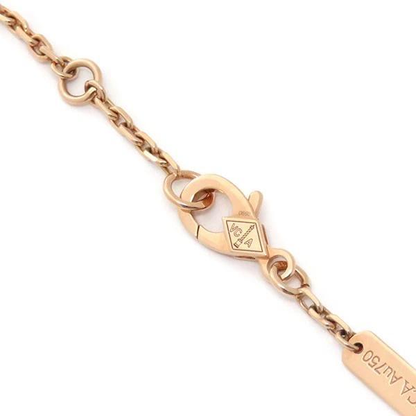 Van Cleef Lucky Spring bracelet, 18K rose gold, onyx, carnelian Box & Papers