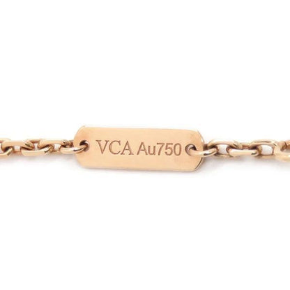 Van Cleef Lucky Spring bracelet, 18K rose gold, onyx, carnelian Box & Papers