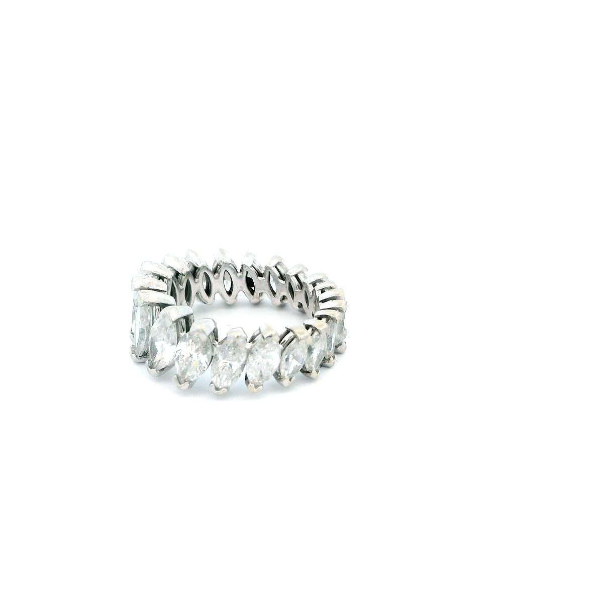 Marquise Diamond on a Platinum Setting Ring
