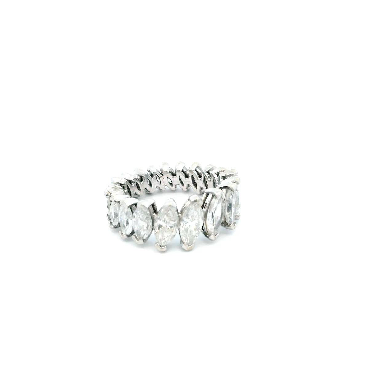 Marquise Diamond on a Platinum Setting Ring