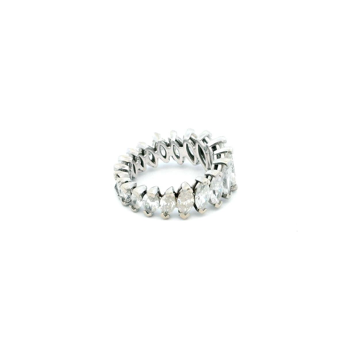Marquise Diamond on a Platinum Setting Ring