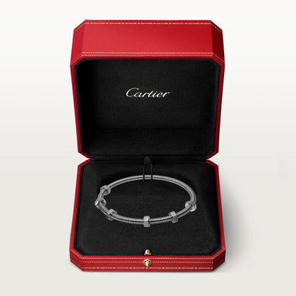 Écrou de Cartier CRB6064419 Size '19' 18K White Gold Bracelet