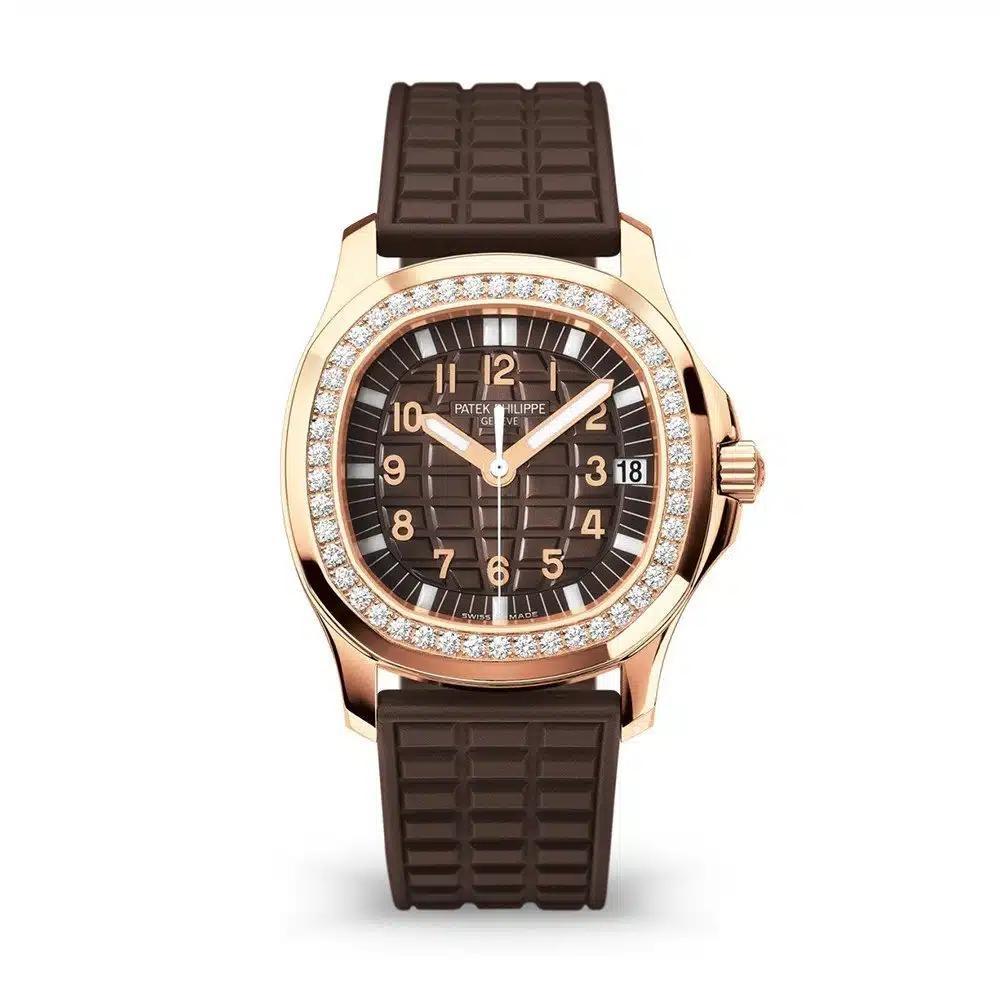 Patek Philippe 5068R Aquanaut Luce Chocolate Dial 18K Rose Gold Box & Papers