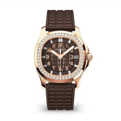 Patek Philippe 5068R Aquanaut Luce Chocolate Dial 18K Rose Gold Box & Papers